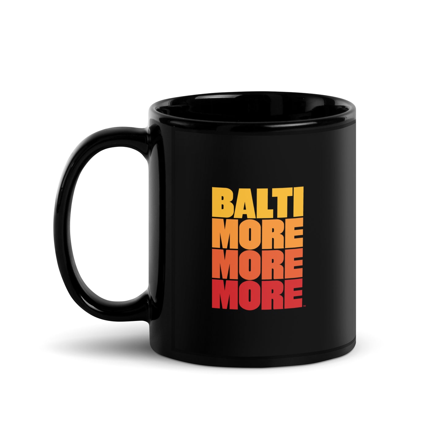 Baltimore More More - Hampden - Black glossy mug