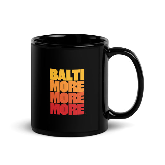 Baltimore More More - Hampden - Black glossy mug